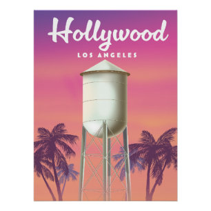 Hollywood Los Angeles Reisposter Perfect Poster