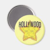 Hollywood Magnet. Magneet (Voorkant / Achterkant)