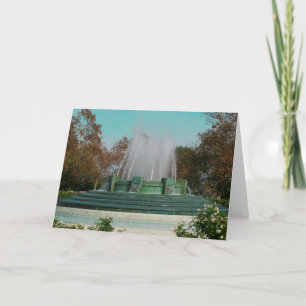 Hollywood Mulholland Memorial Fountain Feestdagen Kaart