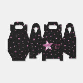 HOLLYWOOD PINK STAR Ballotins de fête d'anniversai (Déplié)