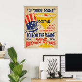 Hollywood Playhouse Vintage Poster (Bureau à domicile)