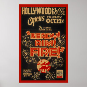 Hollywood Playhouse WPA Theater Poster