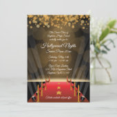 Hollywood Red Carpet Prom Formele uitnodigingen (Staand voorkant)