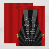 Hollywood Red Curtain Prom Invitations officielles (Devant / Derrière)