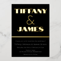 Hollywood  Retro Style Wedding Gold