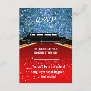 Hollywood Rode Loper RSVP Kaartje