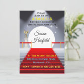 Hollywood Rode Loper Uitnodiging (Staand voorkant)