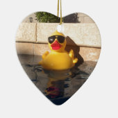 Hollywood Rubber Duckie Keramisch Ornament (Rechts)