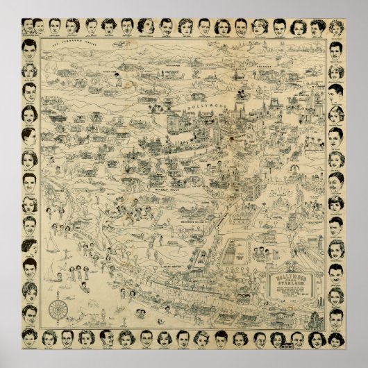 Hollywood Starland 1937 Poster (Voorkant)