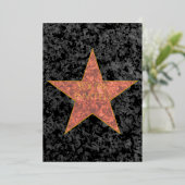 Hollywood Ster Folie Uitnodiging (Staand Voorkant)