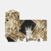 Hollywood sterren steampunk goud zwart bedankdoosjes (Uitgevouwen)