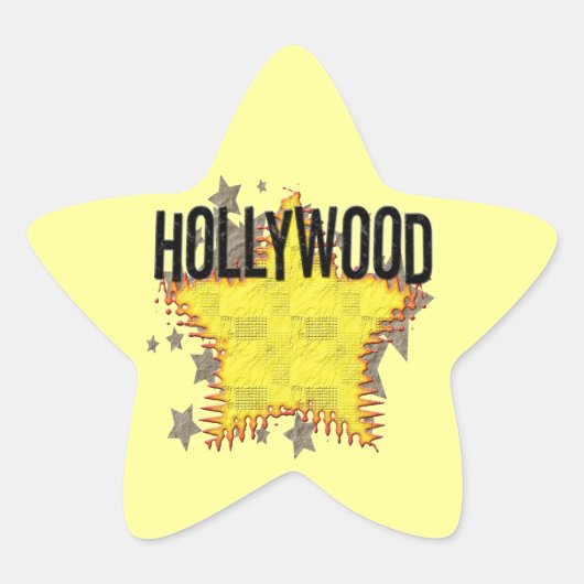 Hollywood Sticker! Ster Sticker (Voorkant)