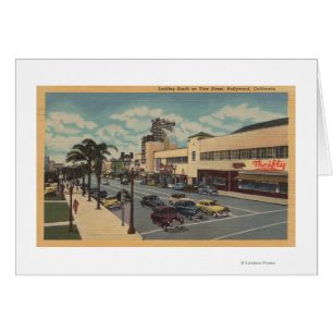 Hollywood, sud de CALooking sur la vue de rue de