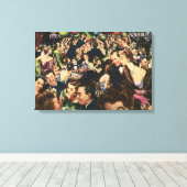 Hollywood Theme Fancy Partij met Ballonnen Canvas Afdruk (Insitu (Houten vloer))