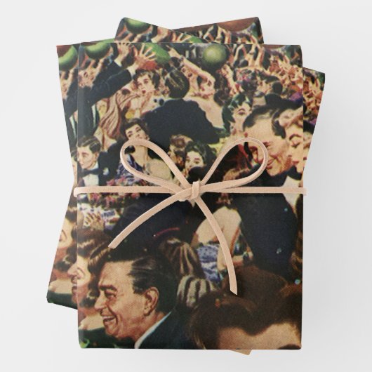 Hollywood Theme Fancy Partij met Ballonnen Inpakpapier Vel (In situ)