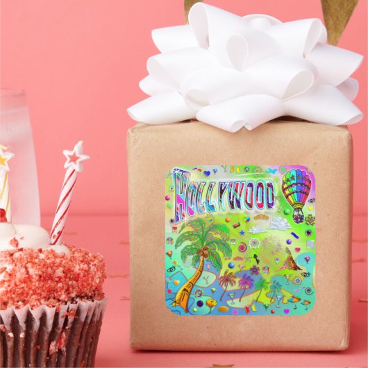 Hollywood Tijdloze Melodie Sticker (Feest)