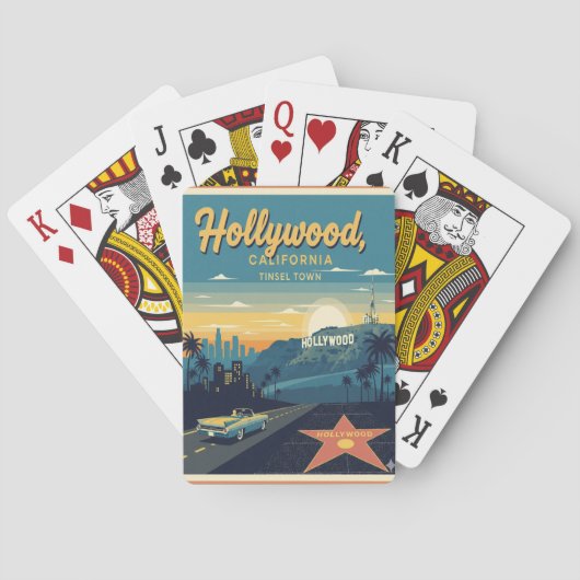 Hollywood Tinsel Town Pokerkaarten (Achterkant)