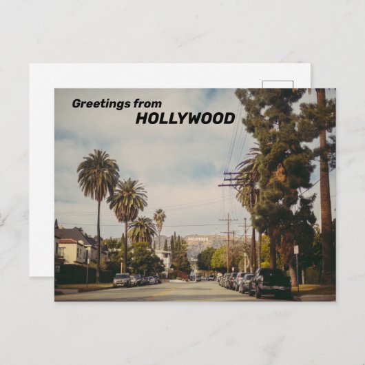 Hollywood USA Briefkaart (Voorkant / Achterkant)