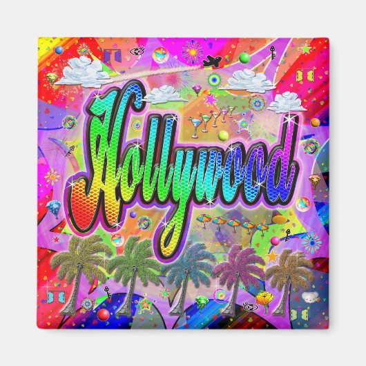 Hollywood Vista Express Magnet (Devant)