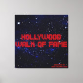 hollywood, walk of fame canvas afdruk (Voorkant)
