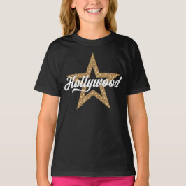Hollywoodscript met Star (White Type) T-Shirt