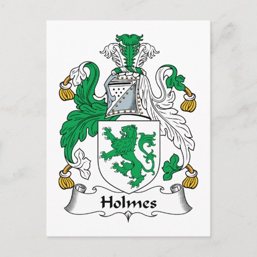 Holmes Family Crest Briefkaart (Voorkant)