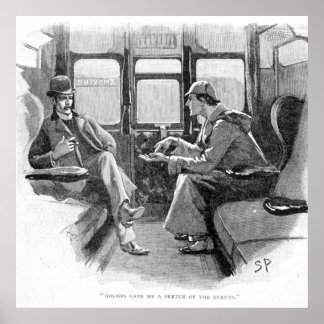 Holmes gaf me een schets van de gebeurtenissen poster