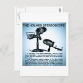 Holmes Stereoscope Advertisement (Cyanotype) Briefkaart (Voorkant / Achterkant)