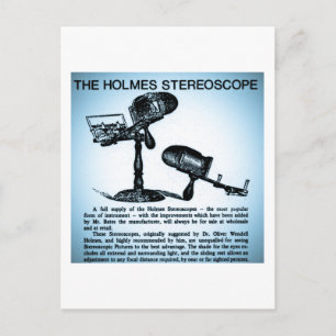 Holmes Stereoscope Advertisement (Cyanotype) Briefkaart