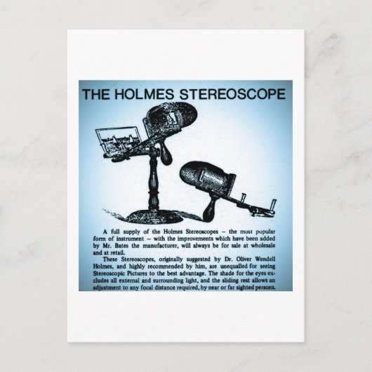 Holmes Stereoscope Advertisement (Cyanotype) Briefkaart (Voorkant)