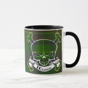 Holmes Tartan Skull Mok