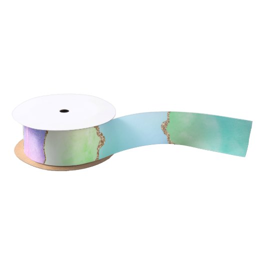 Holo Agate | Faux Iriscent Pastel Ombre Marmer Lint (Spoel)