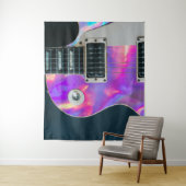 holo guitar wandkleed (In situ)