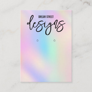 Holo Trendy Earring Display Card Visitekaartje