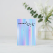 Holo Trendy Earring Display Kaart Visitekaartje (Staand voorkant)