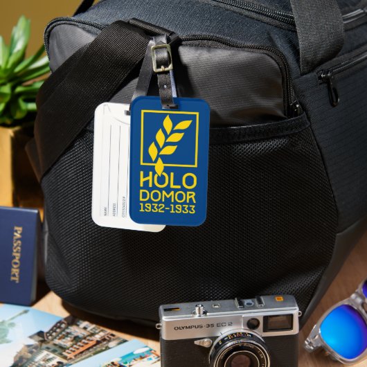 Holodomor Bagagelabel (Voorkant & Achterkant)