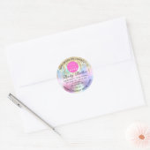 Holograaf Aangepaste Logo NaamLichaamsverzorgingst Ronde Sticker (Envelop)