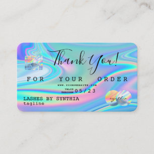 Holograaf Dank je moderne creditcardstijl Visitekaartje