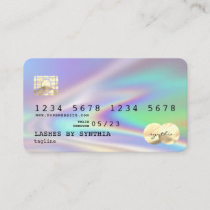 Holograaf Moderne creditcard Stijl toevoegen Logo Visitekaartje