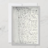 Holograaf van Keats's ode aan een Nightingale (Voorkant)