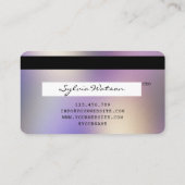 Holografen Moderne Credit Kaart Style Visitekaartje (Achterkant)