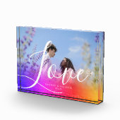 Holografie Overlay Couple Photo Love Script Fotoblokken (Rechts)