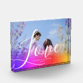 Holografie Overlay Couple Photo Love Script Fotoblokken (Links)