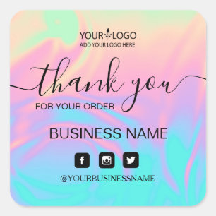 Holografie Unicorn Sticker . Elegantie en harmonie