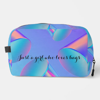 Holografisch 3D Abstract Geometrisch Patroon Make- Toilettasje