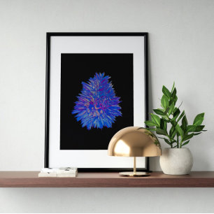 Holografisch 80s Moderne futuristische kunst Poster