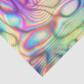 Holografisch Abstract Modern Futuristisch Elegant Tissuepapier (Detail)