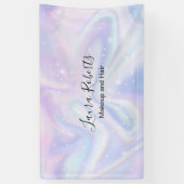 Holografisch Achtergrondhologram Neon Overlay Spandoek (Verticaal)