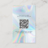 Holografisch bedrijf Logo QR-code toevoegen Visitekaartje (Voorkant)