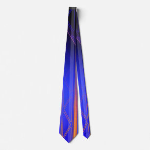 Holografisch blauw Specter Sci-Fi-paneel Stropdas
